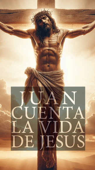 Portada del libro de Juan. Jesús en la cruz.