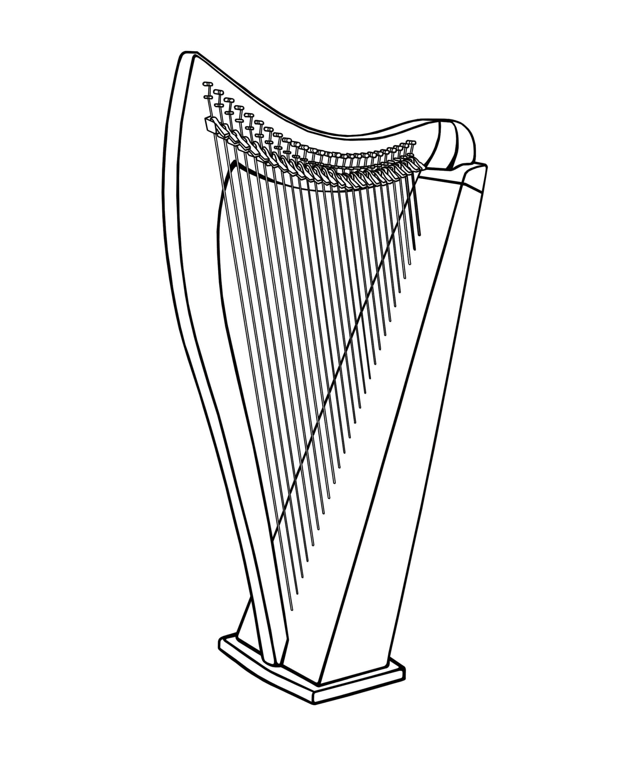 Instrumento musical arpa