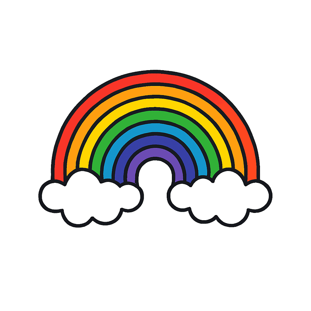 arcoíris en el cielo