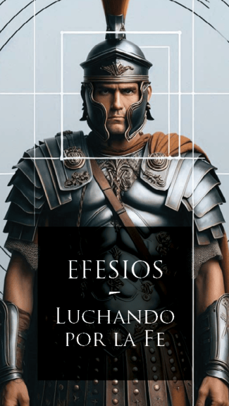 Soldado con la armadura listo para luchar