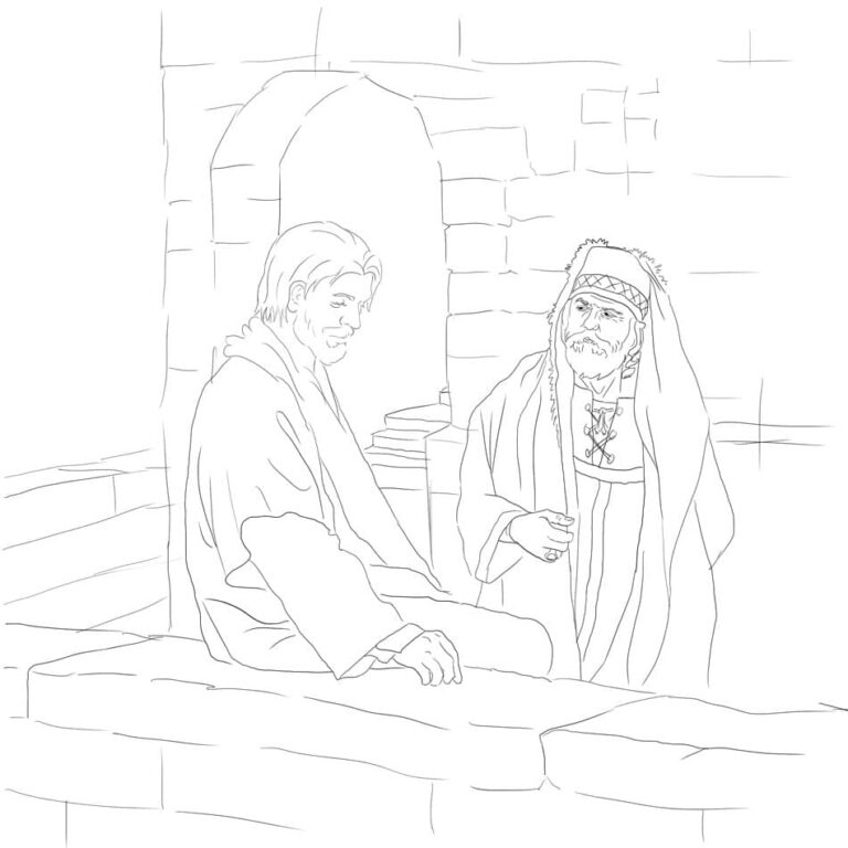 Jesús habla con Nicodemo